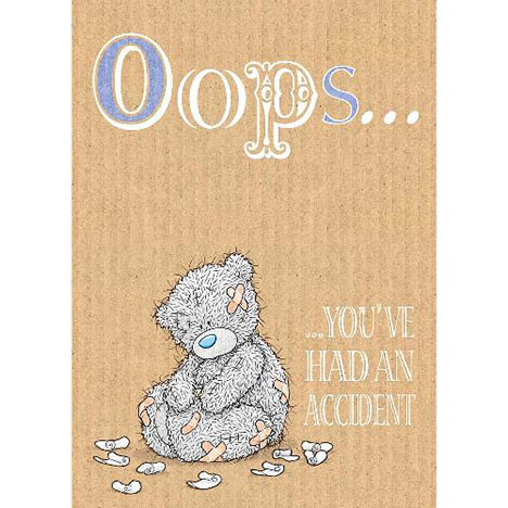 Get Well Accident Me to You Bear Card £1.79